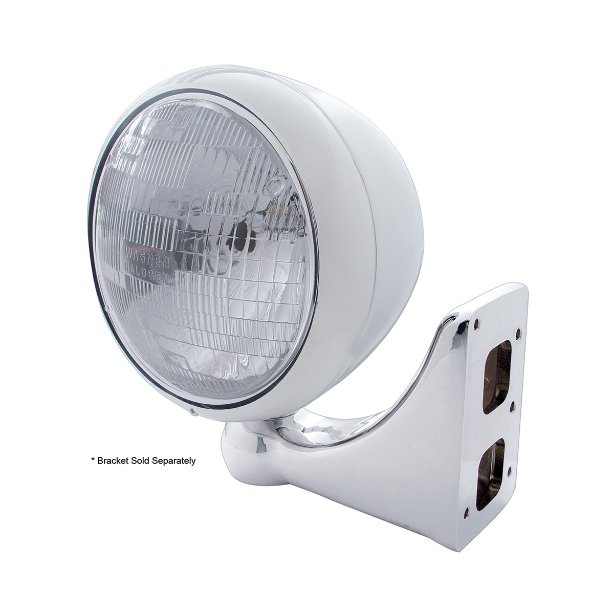 Chrome Guide 682-C Style Headlight H6024 Bulb - Thumbnail 3