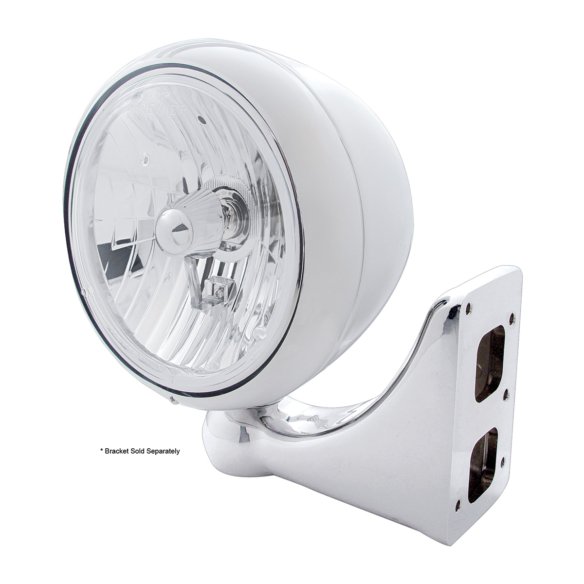 Chrome Guide 682-C Style Headlight Crystal H4 Bulb - Thumbnail 2