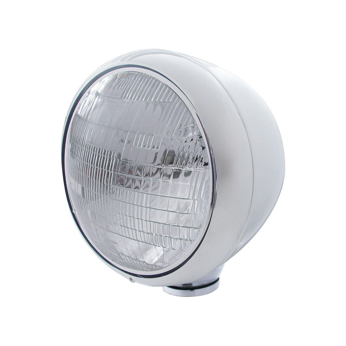 Stainless Steel Guide 682-C Style Headlight 6014 Bulb - Thumbnail 4