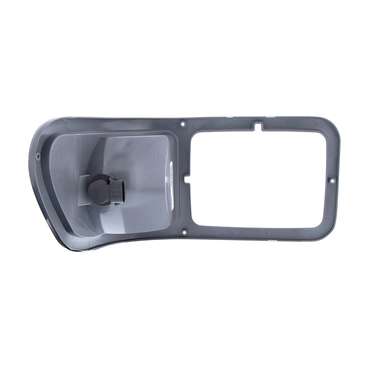 Gray Plastic Headlight Bezel With Parking Light For 2000-2015 Ford F-650/F-750 - Driver - Thumbnail 5