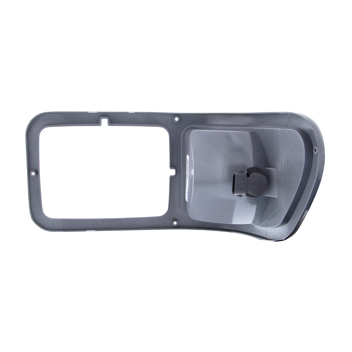 Gray Plastic Headlight Bezel With Parking Light For 2000-2015 Ford F-650/F-750 - Passenger - Thumbnail 5