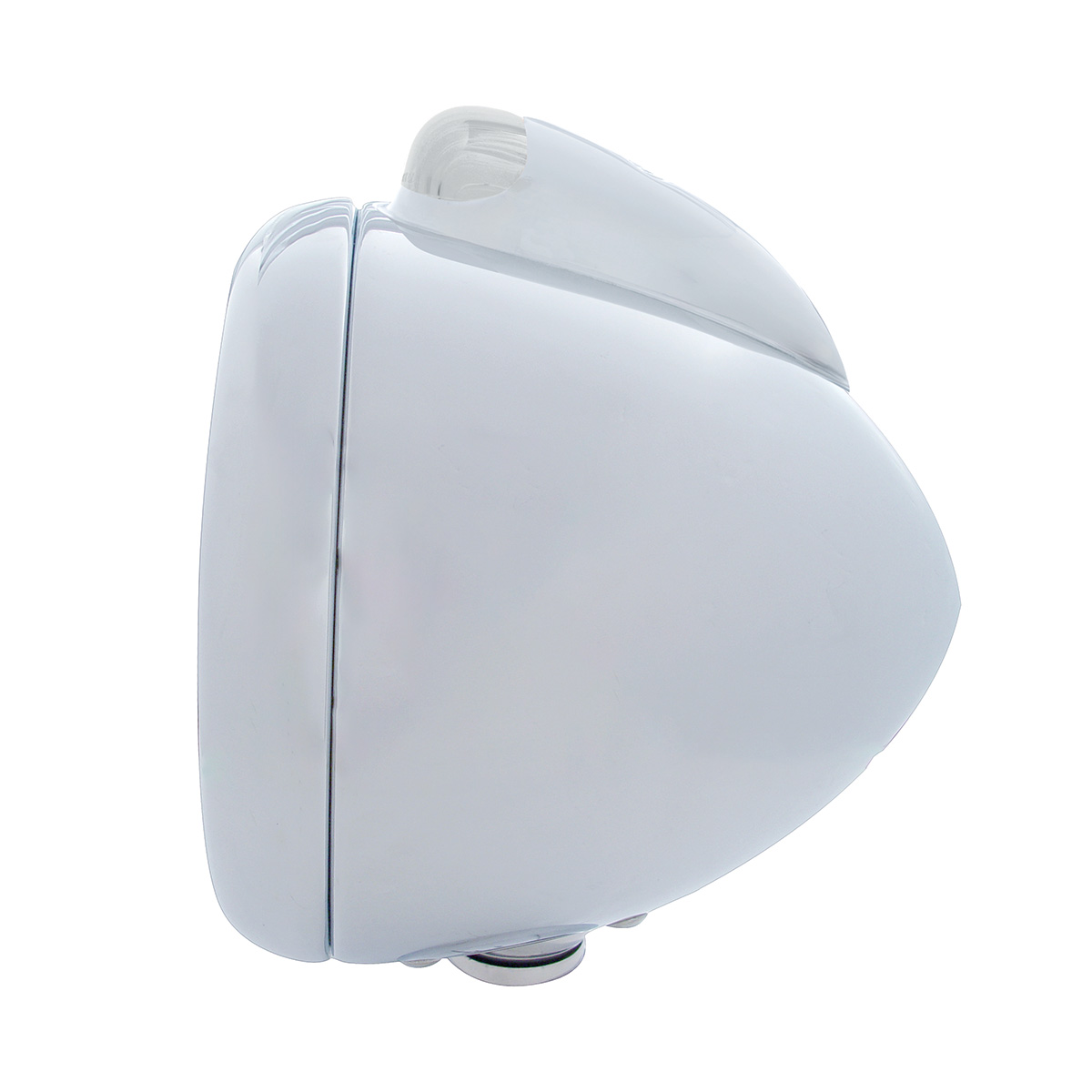 Chrome Guide 682-C Headlight H4 With 10 Amber LED & Dual Mode LED Signal - Clear Lens - Thumbnail 3