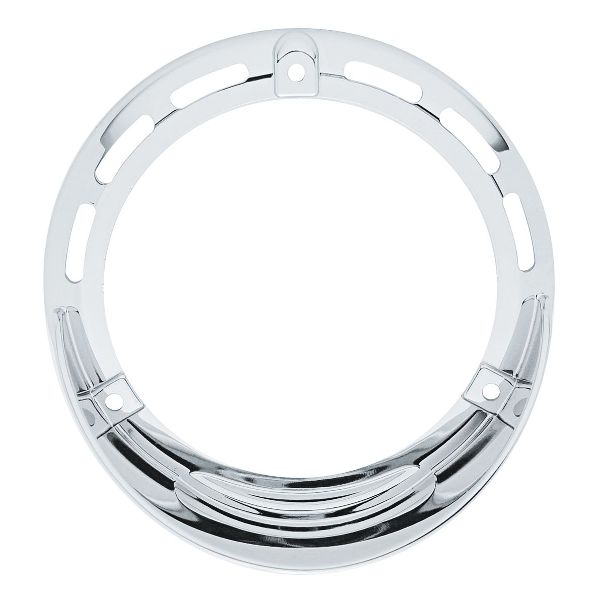 Round Turn Signal Light Bezel With Up Side Down Visor