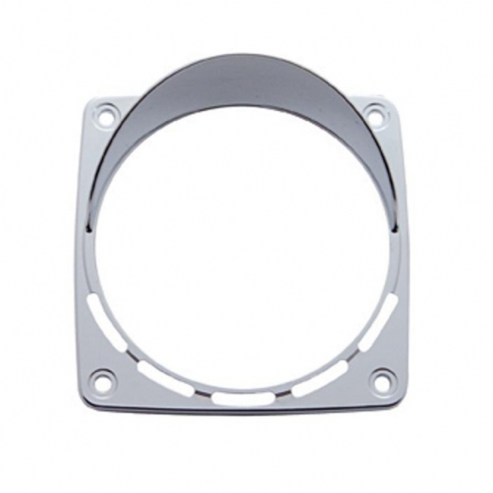 Square Turn Signal Light Bezel With Visor - Thumbnail 2