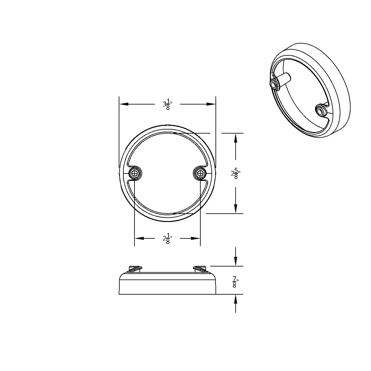 3" Round LED Light Bezel - Thumbnail 2
