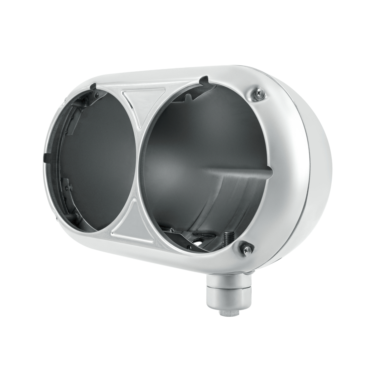 304 Stainless Dual Headlight Housing For Peterbilt 359