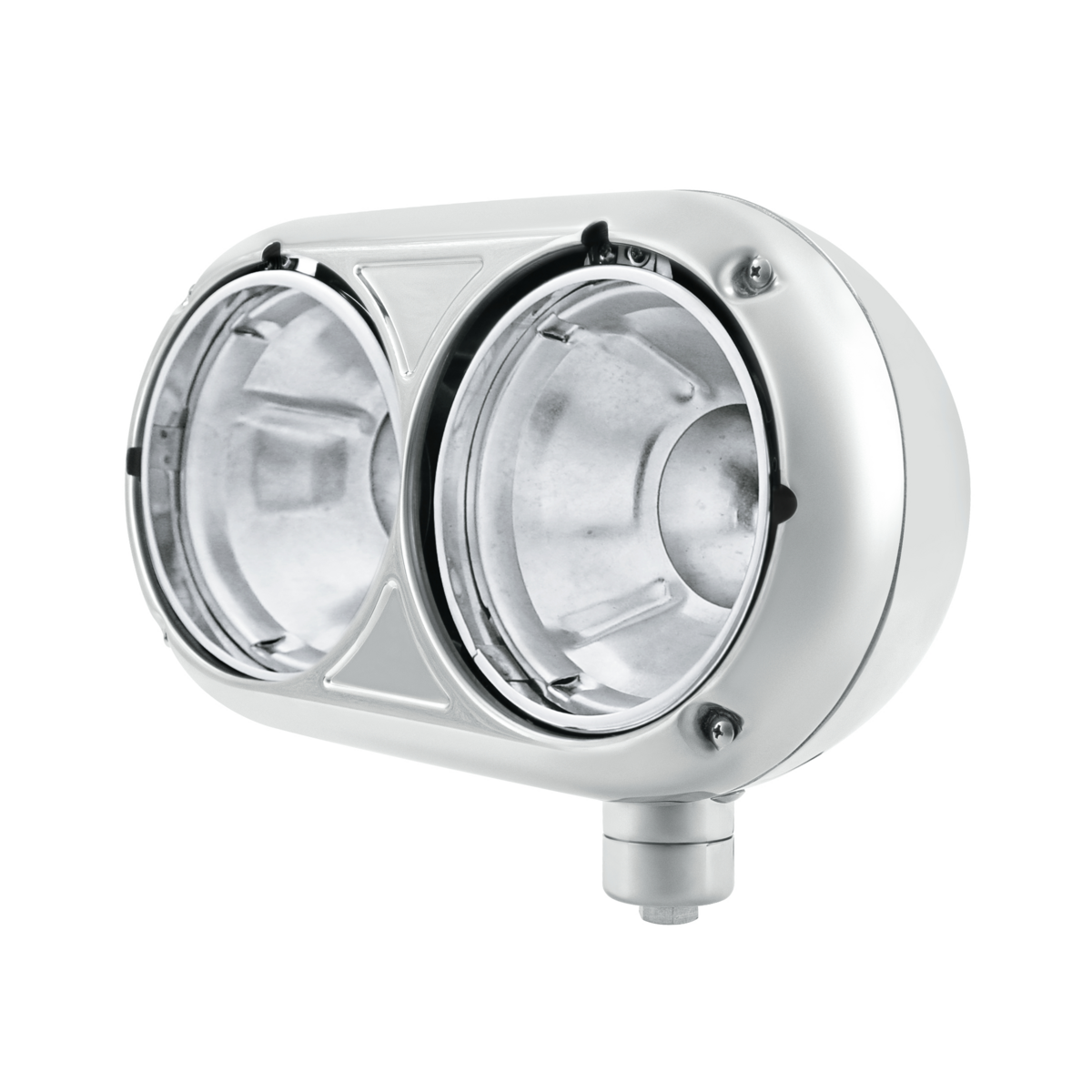 304 Stainless Dual Headlight Housing With Inner Lamp Bucket For Peterbilt 359 - Passenger