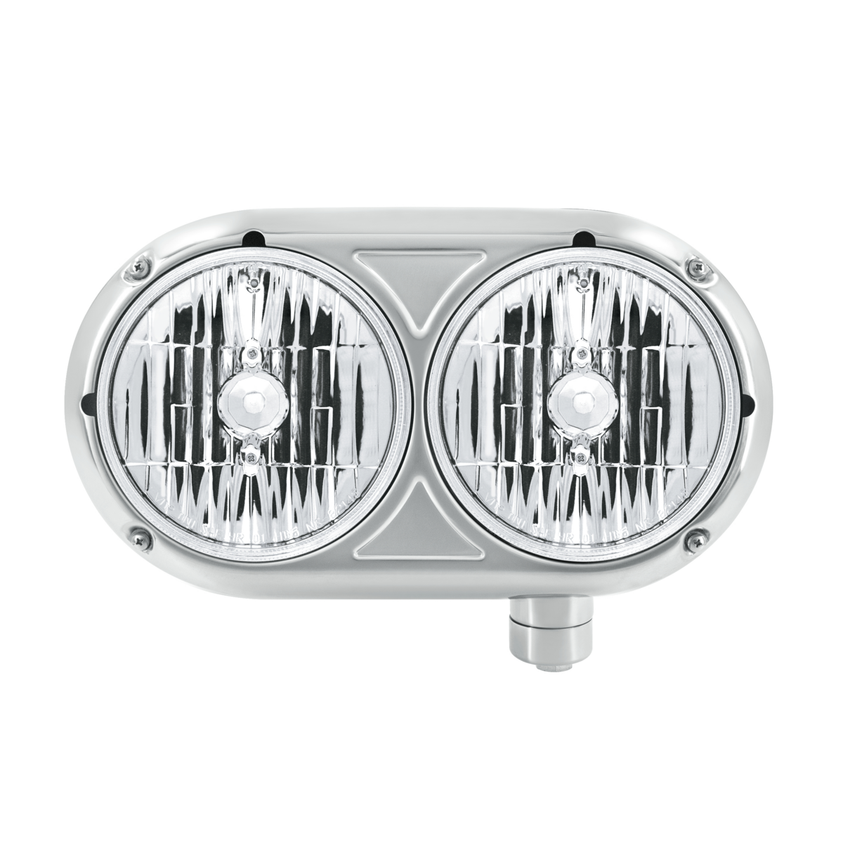 Headlight Assembly With Halogen Bulbs & 304 SS Housing For Peterbilt 359 - Driver