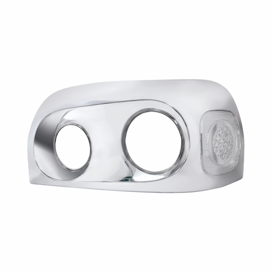 Chrome Headlight Bezel For 2005-2010 Freightliner Century - Driver - Thumbnail 2