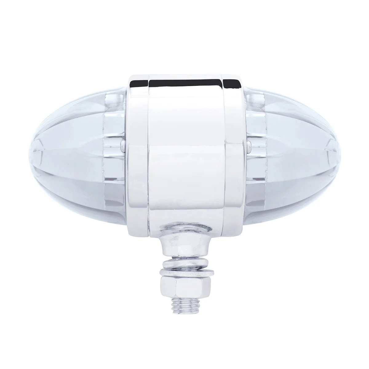 34 LED Watermelon Double Face Light W/Chrome Housing - Red LED/Red Lens - Thumbnail 2