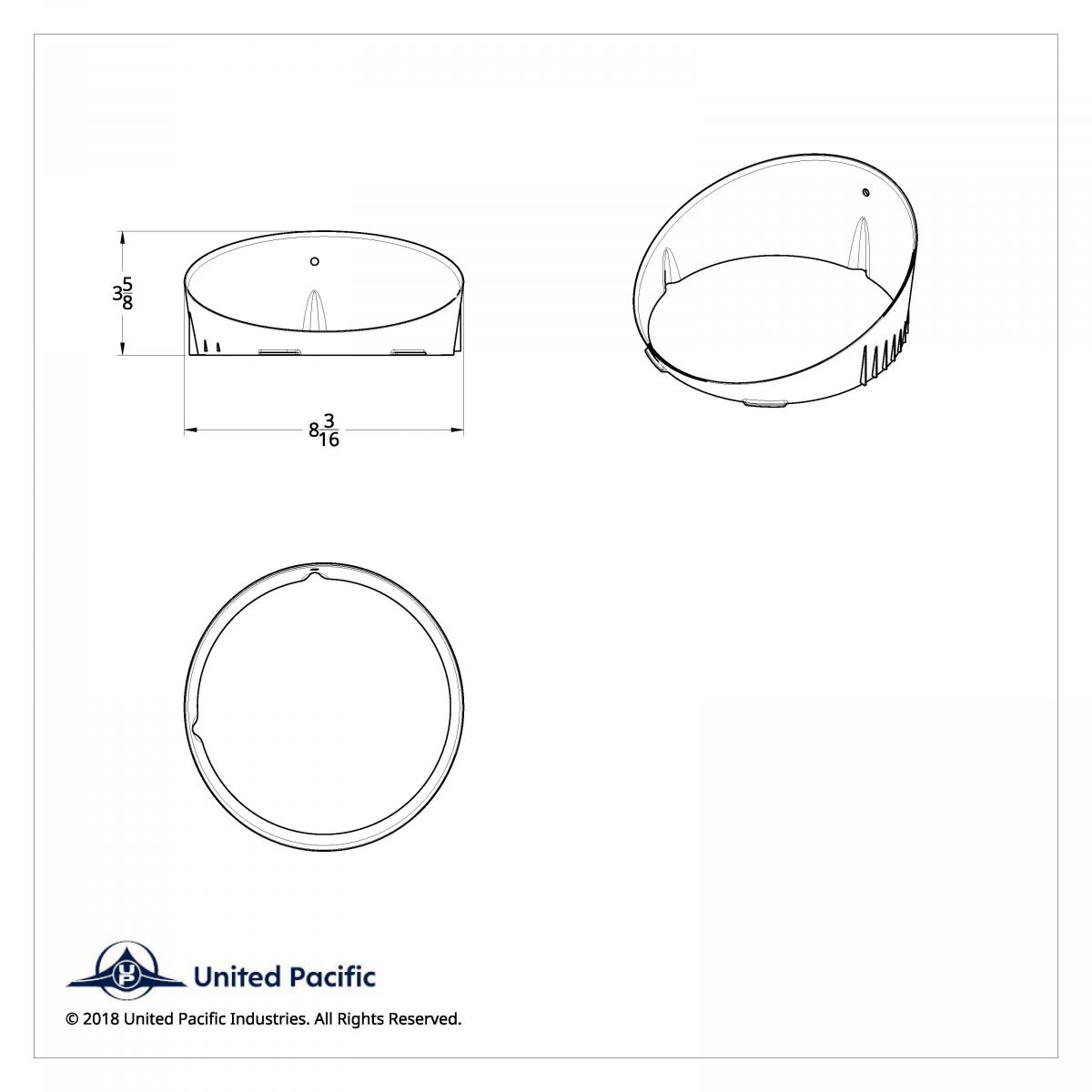 Chrome Inner Headlight Bezel For 1996-2010 Freightliner Century - Passenger - Thumbnail 2