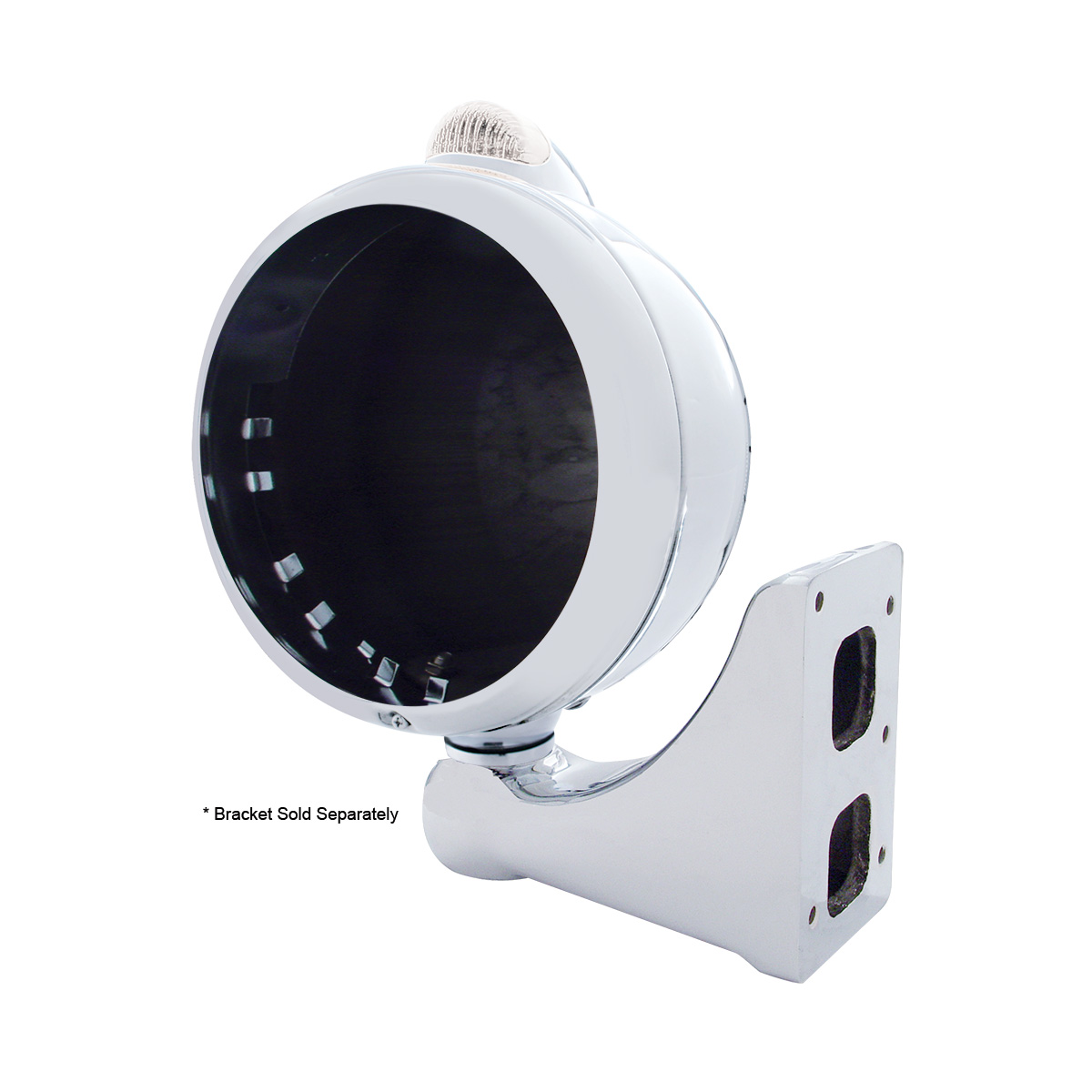 Stainless Steel Guide 682-C Headlight No Bulb With Dual Mode LED Signal - Clear Lens - Thumbnail 4