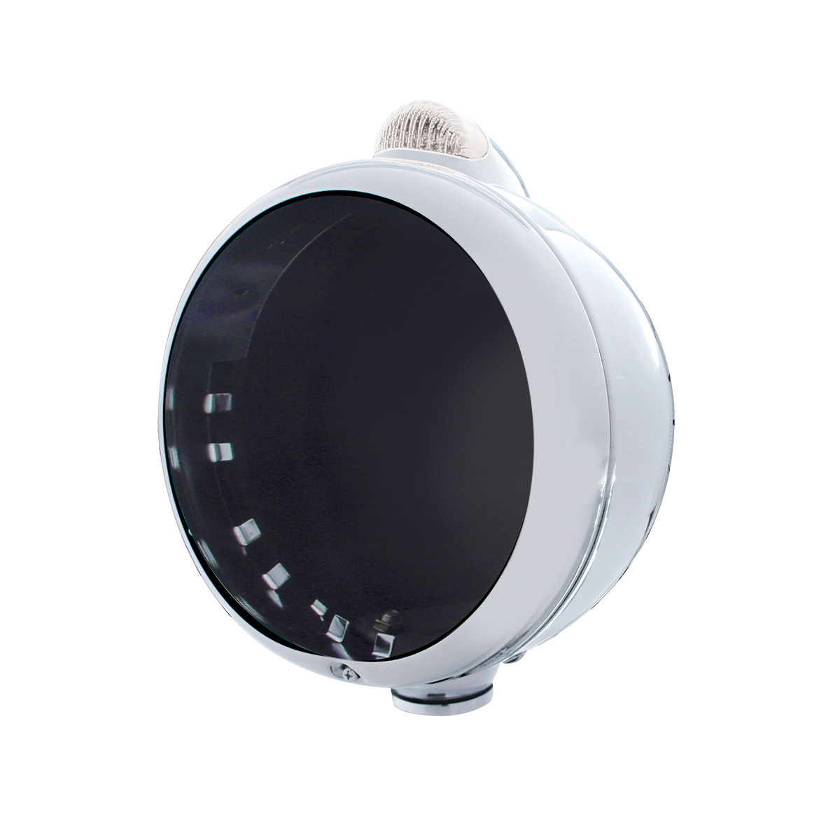 Stainless Steel Guide 682-C Headlight No Bulb With Dual Mode LED Signal - Clear Lens - Thumbnail 5