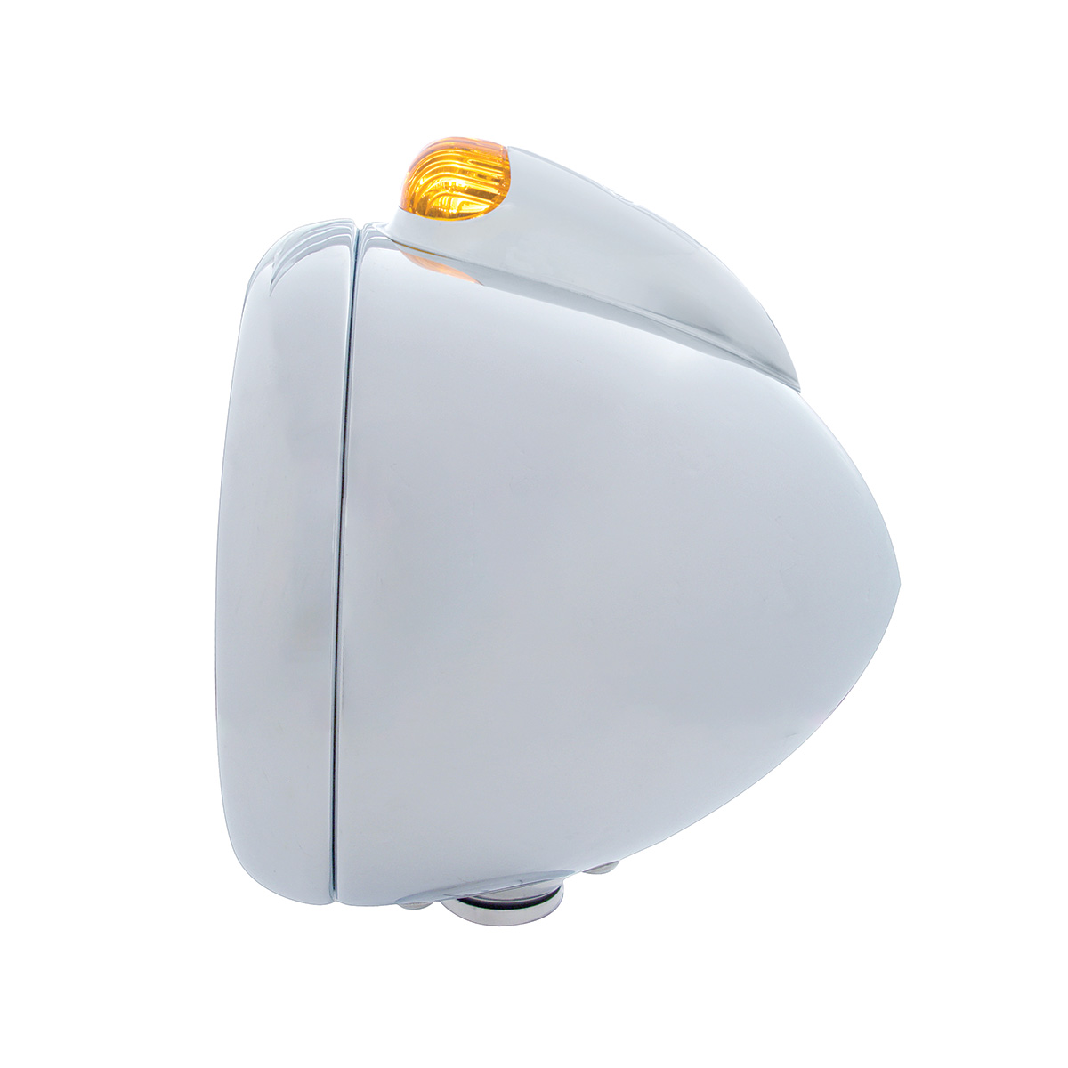 Stainless Steel Guide 682-C Headlight 6014 & Dual Mode LED Signal - Amber Lens - Thumbnail 3
