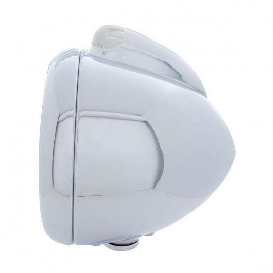 Chrome Guide 682-C Headlight No Bulb With Dual Mode LED Signal - Clear Lens - Thumbnail 2