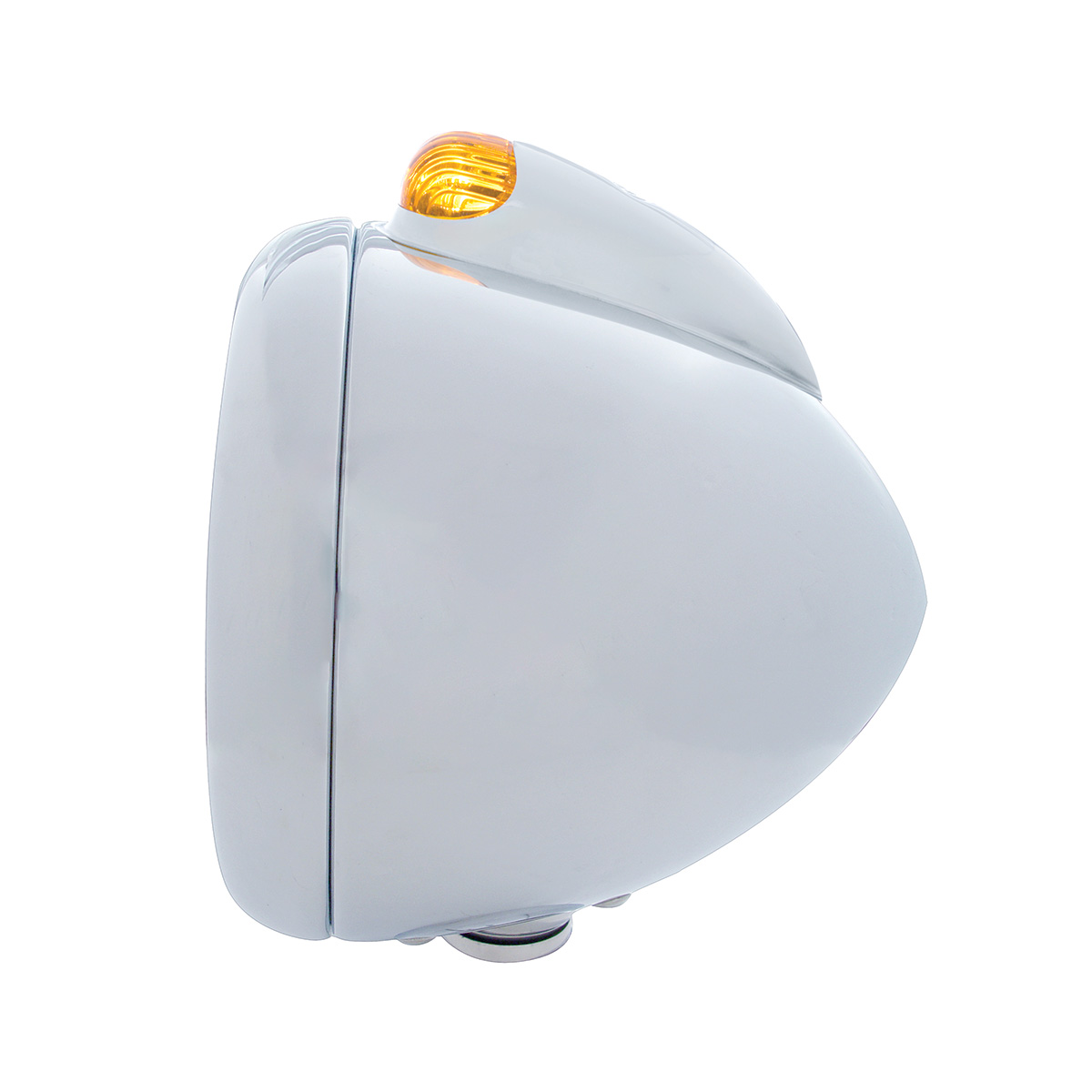 Chrome Guide 682-C Headlight H4 & Dual Mode LED Signal - Amber Lens - Thumbnail 3