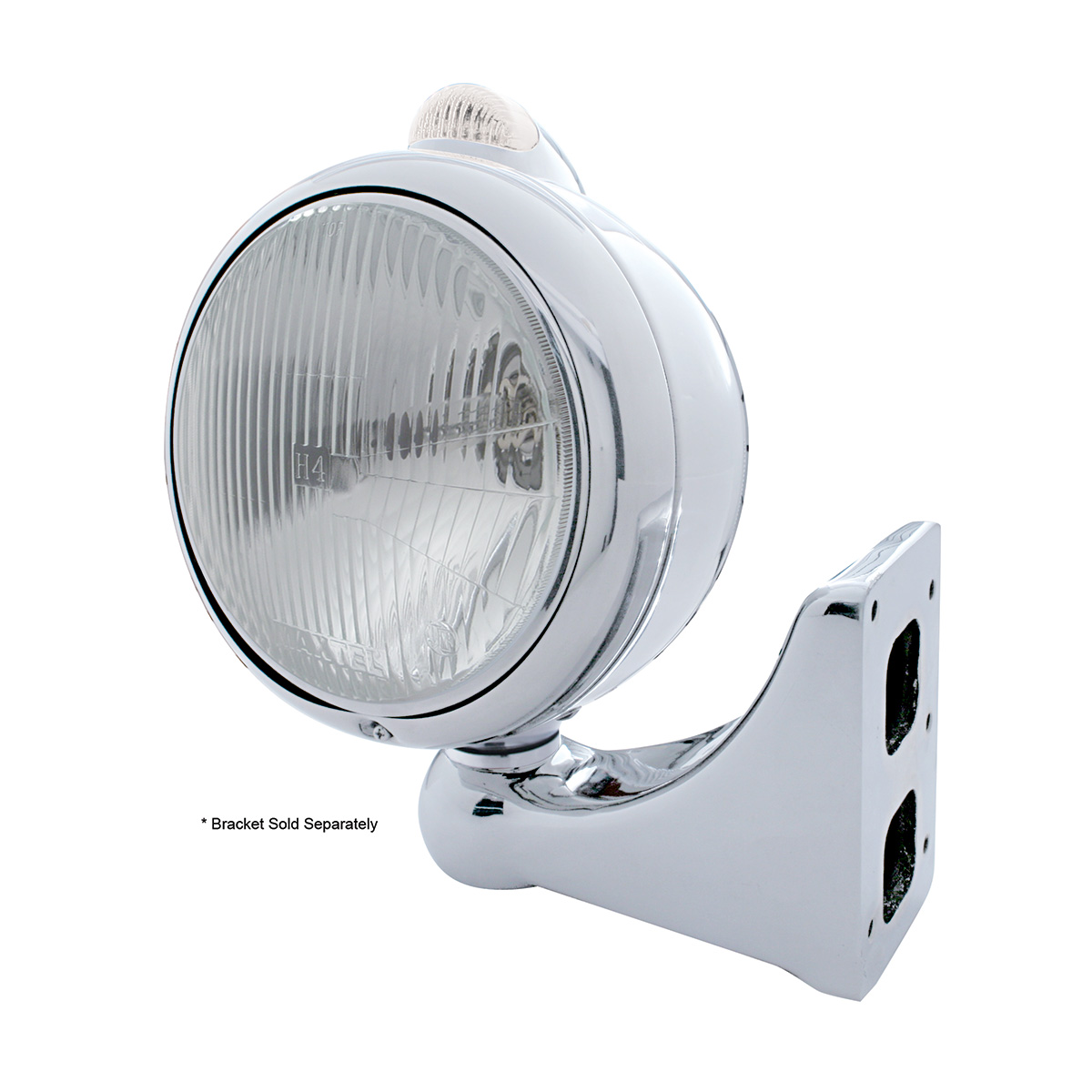 Chrome Guide 682-C Headlight H4 & Dual Mode LED Signal - Clear Lens - Thumbnail 4