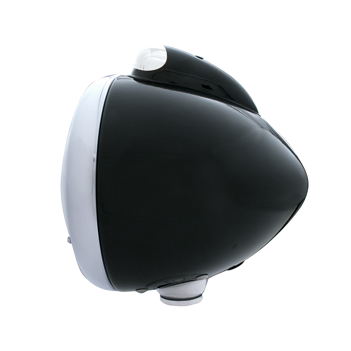 Black Guide 682-C Headlight 6014 & Dual Mode LED Signal - Clear Lens - Thumbnail 3