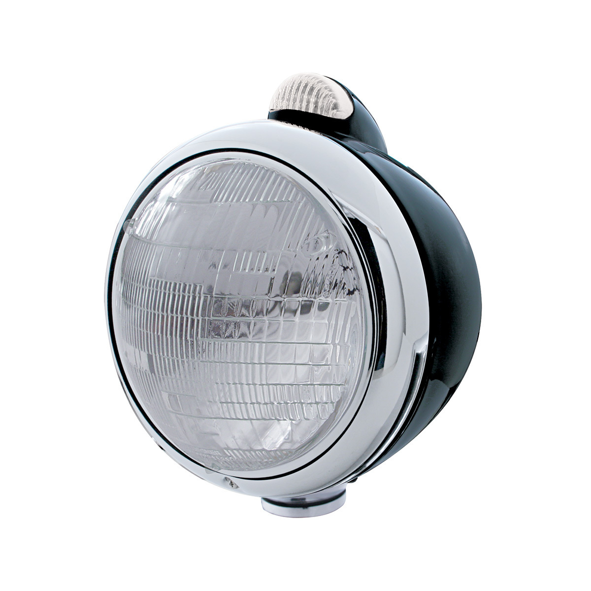Black Guide 682-C Headlight 6014 & Dual Mode LED Signal - Clear Lens - Thumbnail 5