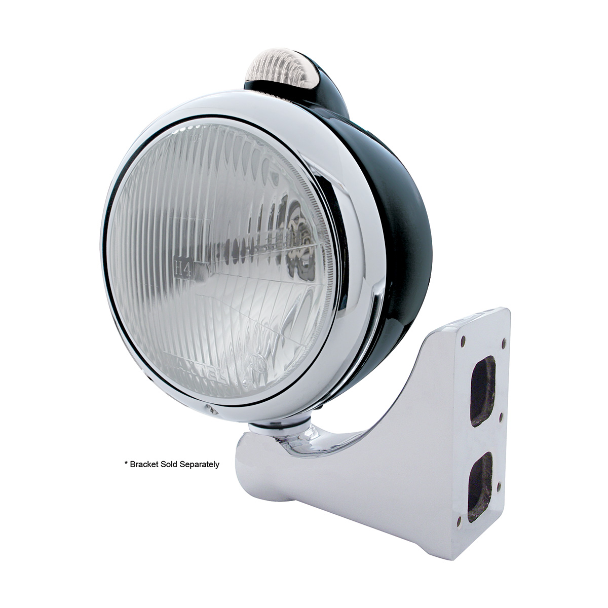 Black Guide 682-C Headlight H4 & Dual Mode LED Signal - Clear Lens - Thumbnail 4