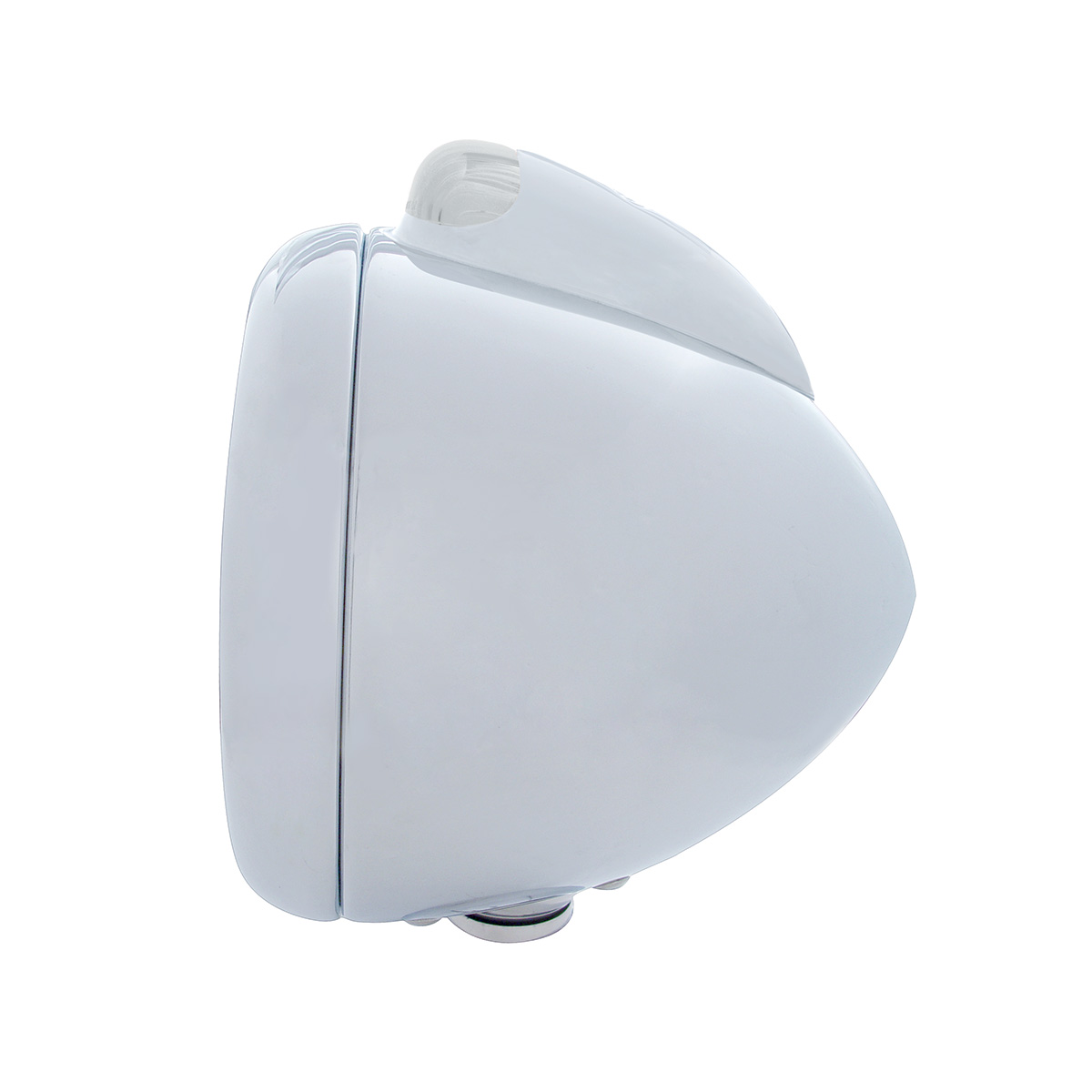 Chrome Guide 682-C Headlight H4 With Amber LED & Dual Mode LED Signal - Clear Lens - Thumbnail 3