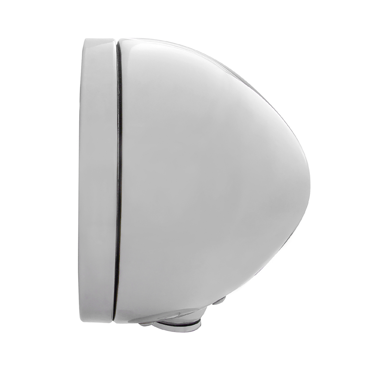 Chrome Classic Headlight H4 With 34 Amber LED & LED Signal - Clear Lens