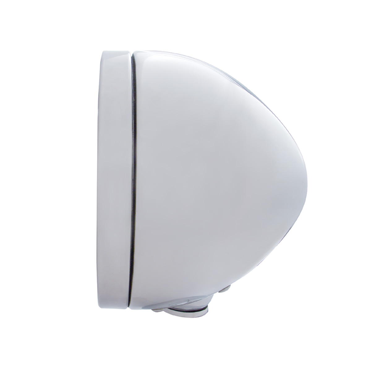 Chrome Classic Headlight H4 With 34 White LED & Dual Mode LED Signal - Amber Lens - Thumbnail 3