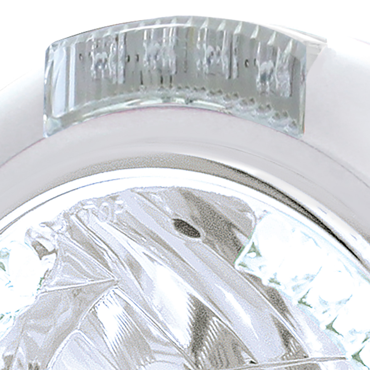 Chrome Classic Headlight H4 With 34 White LED & Signal - Clear Lens - Thumbnail 2