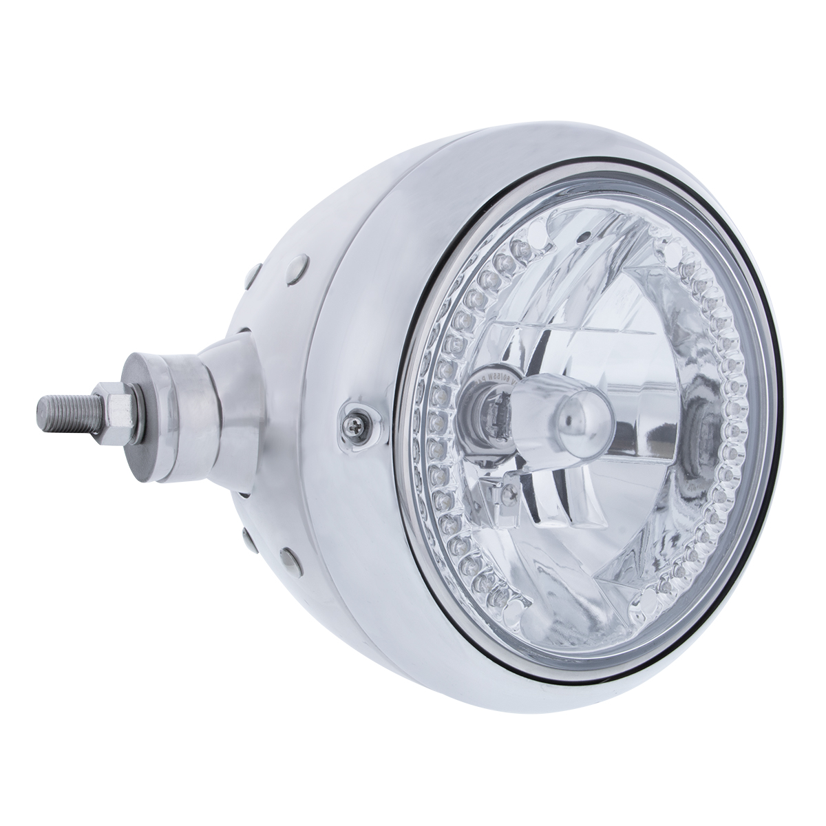 SS Guide 682-C Style Headlight Assembly W/Crystal Lens & 34 LEDs Position Light - L/H (Horizontal Mount) - Thumbnail 4