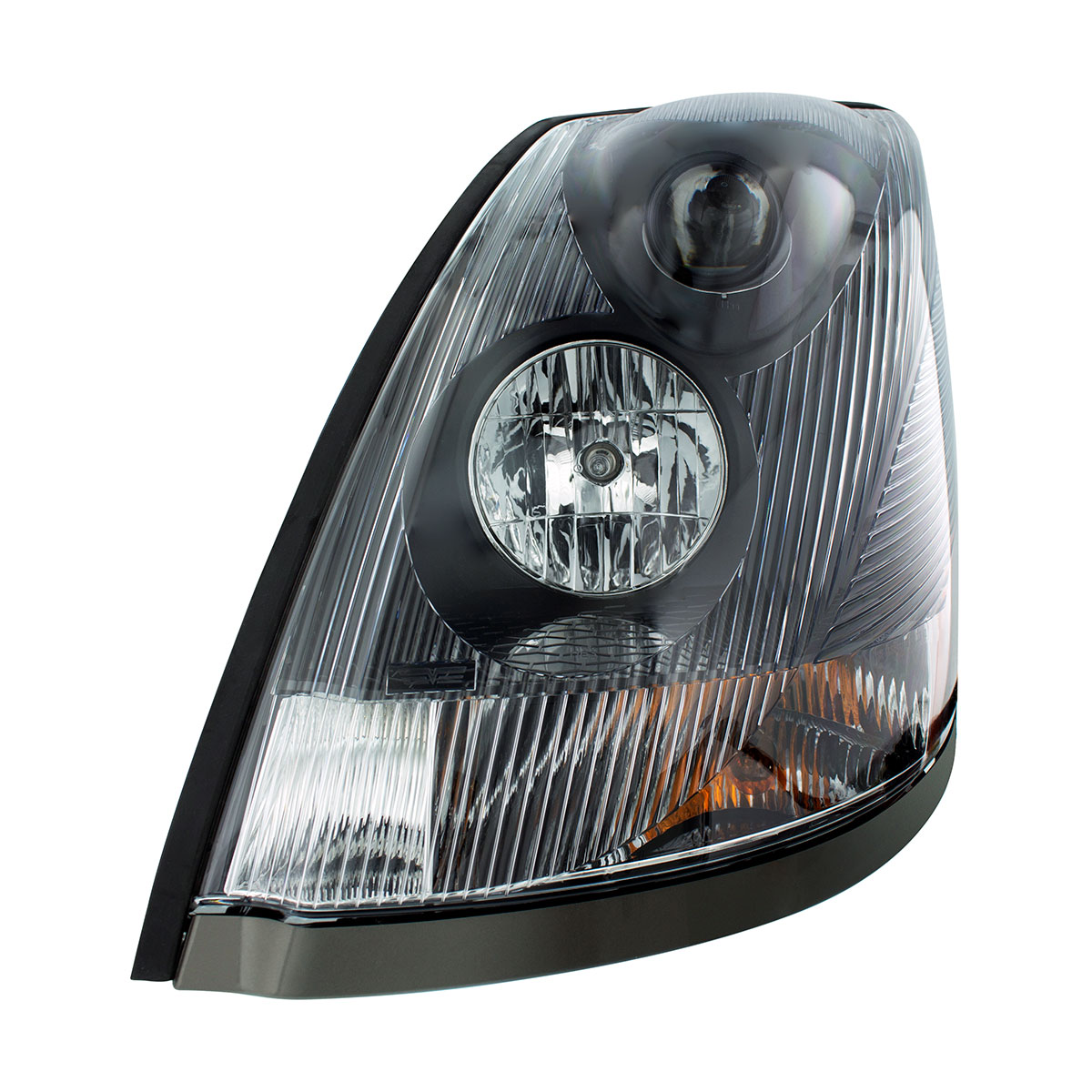 Black Headlight For 2003-2017 Volvo VN/VNL - Driver - Thumbnail 4