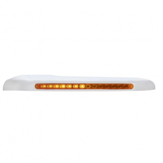 Sequential 14 Amber LED Front Fender Cover For Peterbilt 388 (2008-2015) & 389 (2008-2023)-Amber Lens - Driver - Thumbnail 2