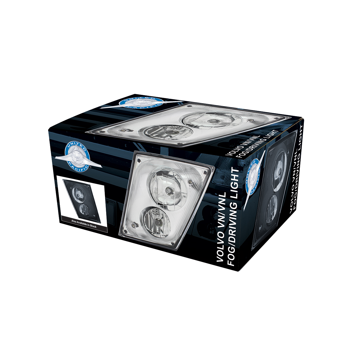 Black Fog Light Assembly For 2003-2017 Volvo VN/VNL - Passenger - Thumbnail 3