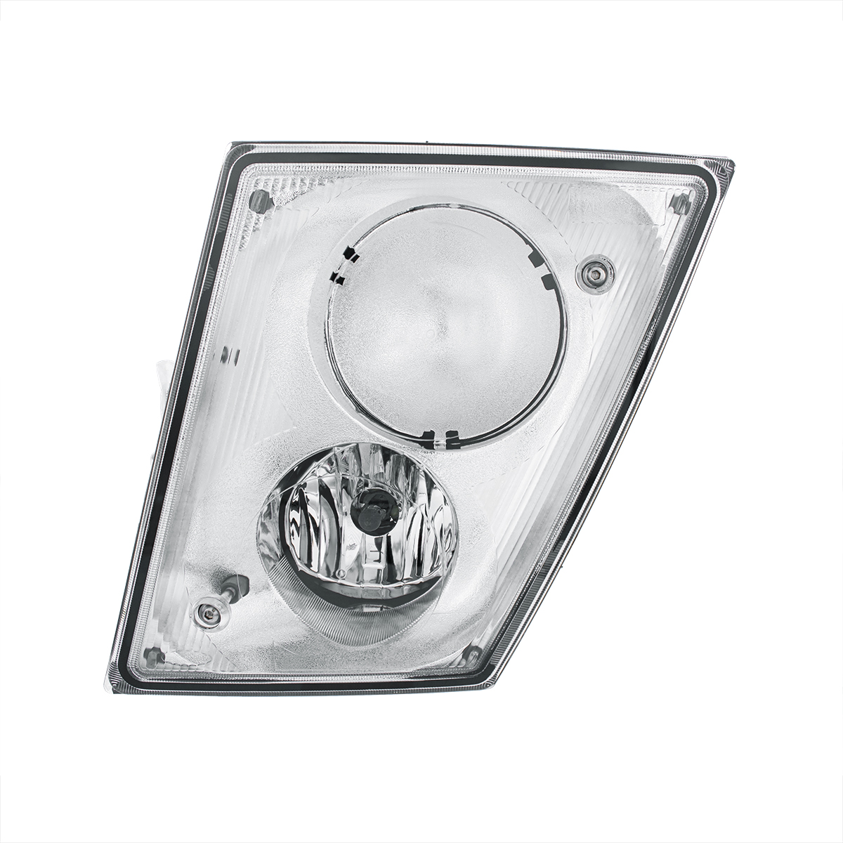 Chrome Fog Light Assembly For 2003-2017 Volvo VN/VNL - Driver - Thumbnail 2