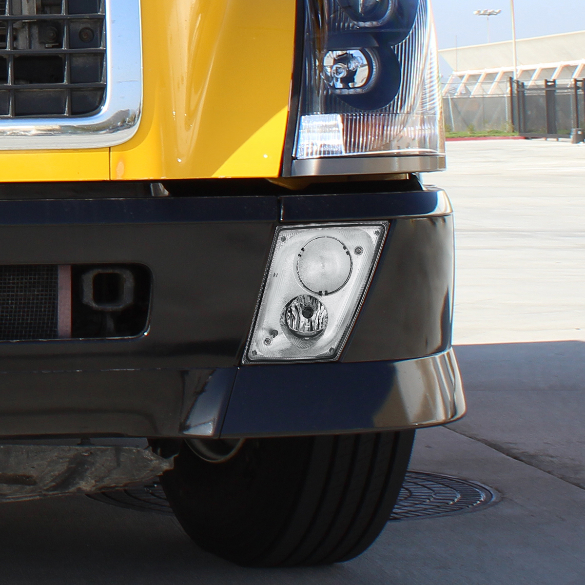 Chrome Fog Light Assembly For 2003-2017 Volvo VN/VNL - Driver - Thumbnail 7