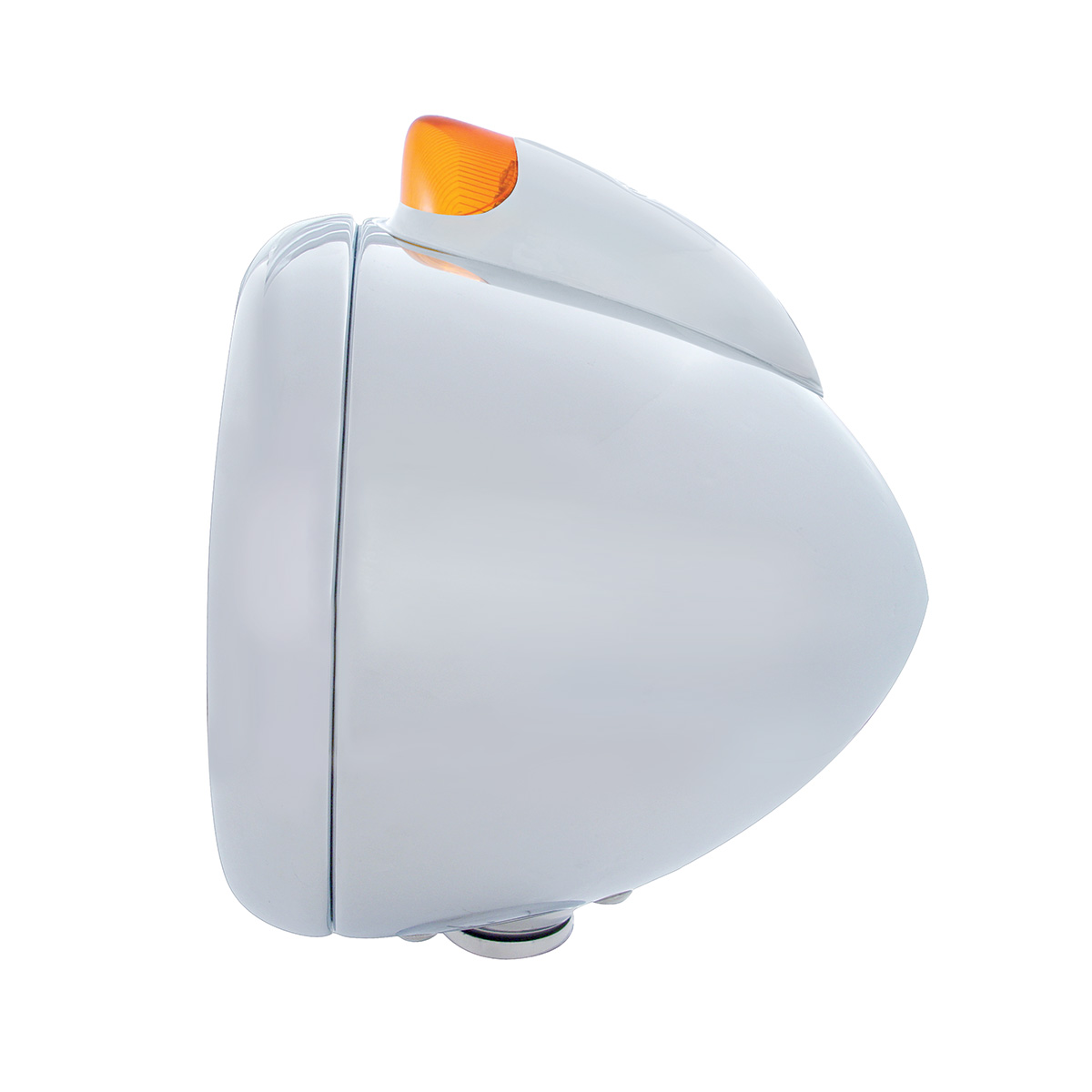 Stainless Steel Guide 682-C Headlight H6024 & Original Style LED Signal - Amber Lens - Thumbnail 2