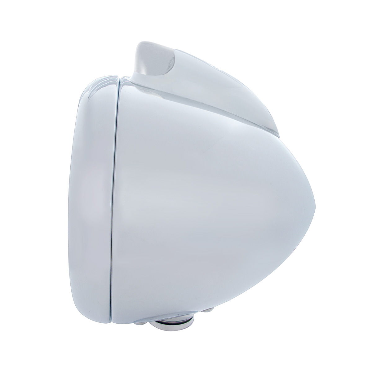 Stainless Steel Guide 682-C Headlight H4 With White LED & Original Style LED Signal - Clear Lens - Thumbnail 2