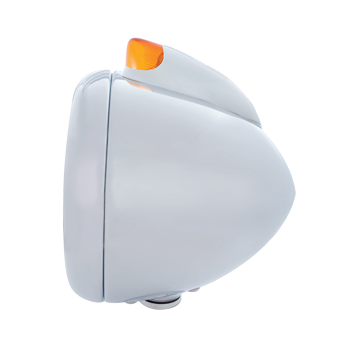 Chrome Guide 682-C Headlight 6014 & Original Style LED Signal - Amber Lens - Thumbnail 2