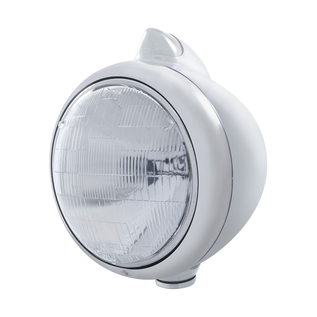 Chrome Guide 682-C Headlight 6014 & Original Style LED Signal - Clear Lens - Thumbnail 4