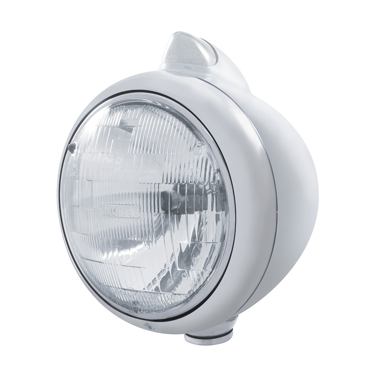 Chrome Guide 682-C Headlight H6024 & Original Style LED Signal - Clear Lens - Thumbnail 4