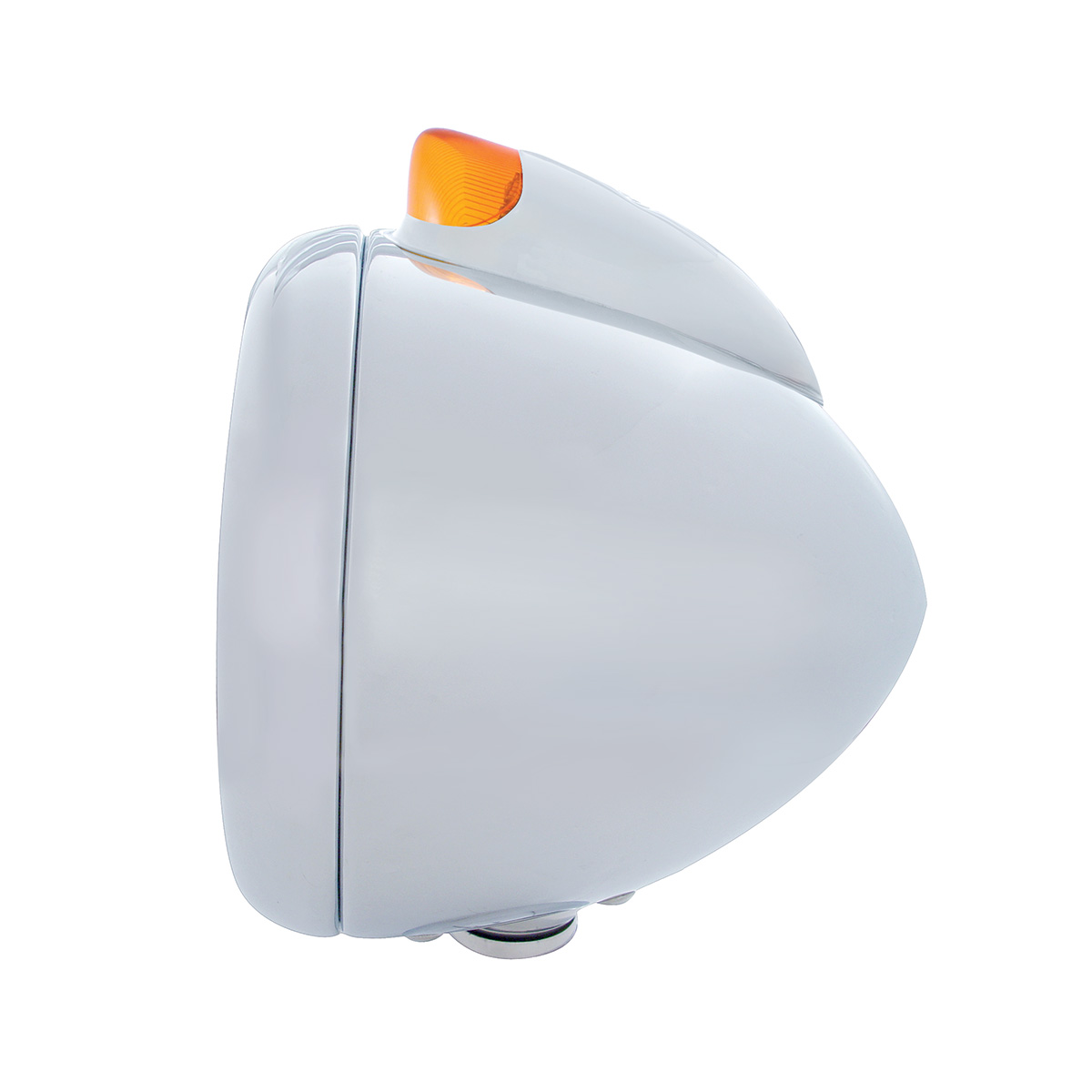 Chrome Guide 682-C Headlight H4 With White LED & Original Style LED Signal - Amber Lens - Thumbnail 2