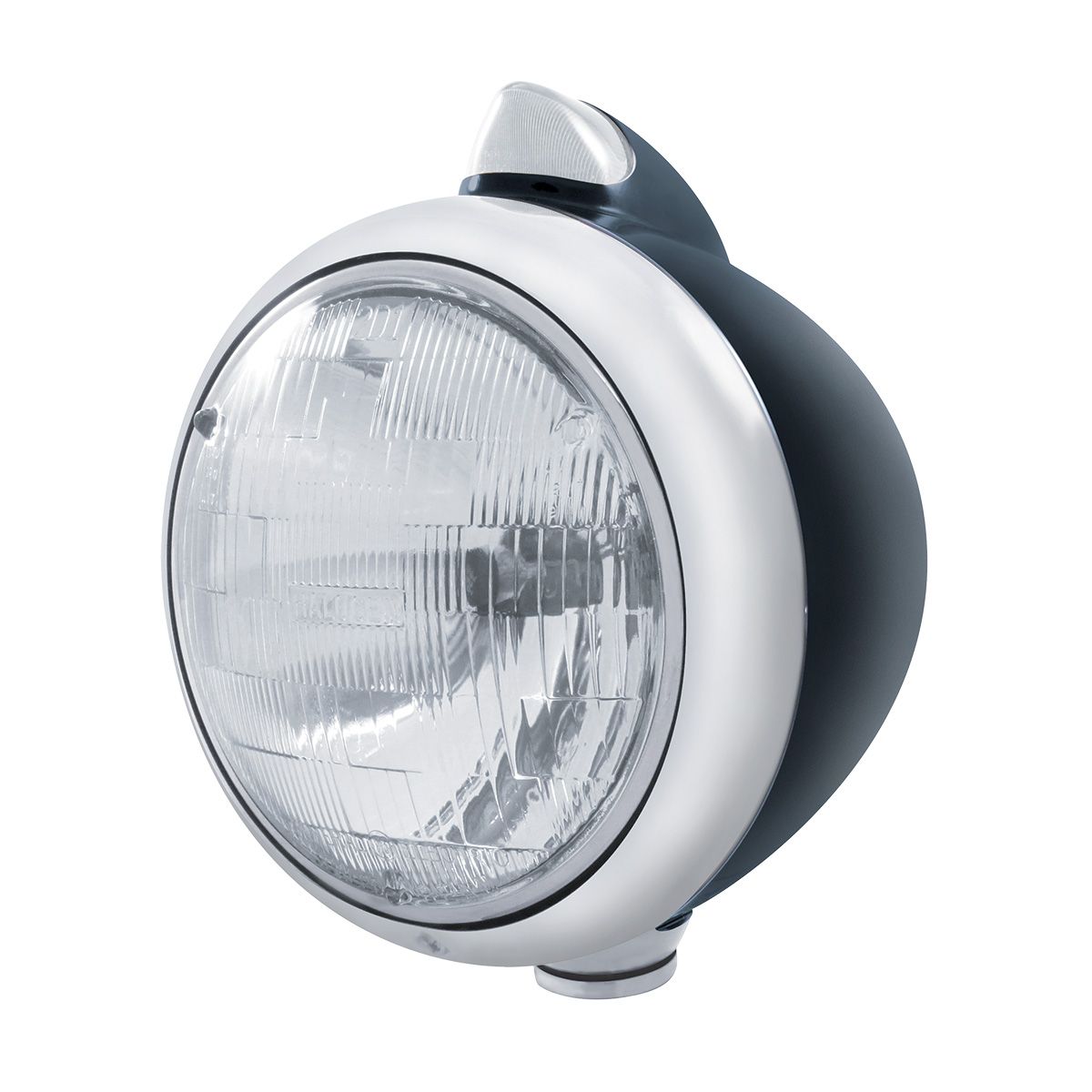 Black Guide 682-C Headlight H6024 & Original Style LED Signal - Clear Lens