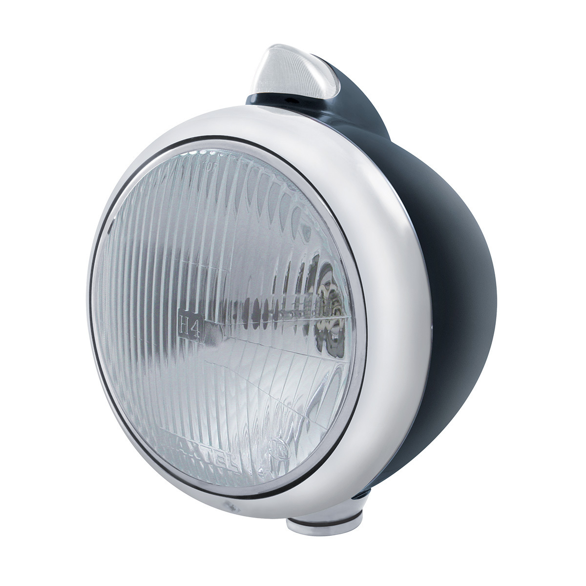 Black Guide 682-C Headlight H4 & Original Style LED Signal - Clear Lens - Thumbnail 4