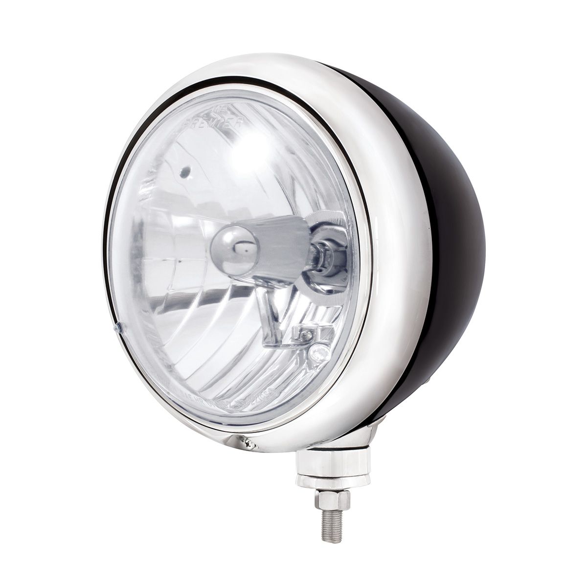 Black Guide 682-C Style Headlight Crystal H4 Bulb