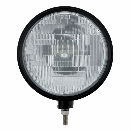 Black "Billet" Style Groove Headlight H6024 Bulb - Thumbnail 2