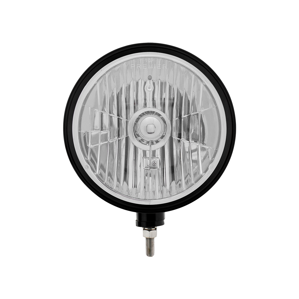 Black "Billet" Style Groove Headlight Crystal H4 Bulb - Thumbnail 2