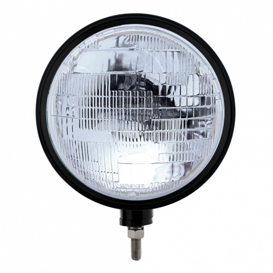 Black "Billet" Style Groove Headlight H6014 Bulb - Thumbnail 2