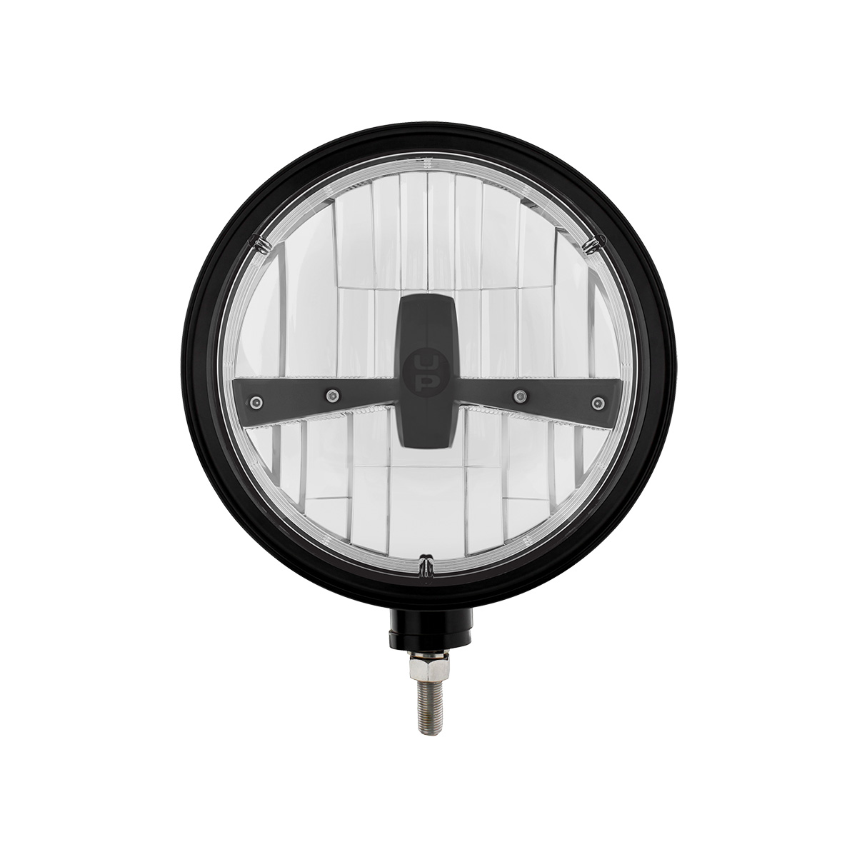 Black "Billet" Style Groove Headlight 5 LED Bulb - Blackout - Thumbnail 2