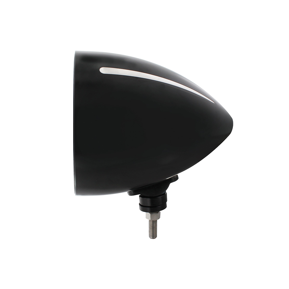 Black "Billet" Style Groove Headlight 5 LED Bulb - Blackout - Thumbnail 3