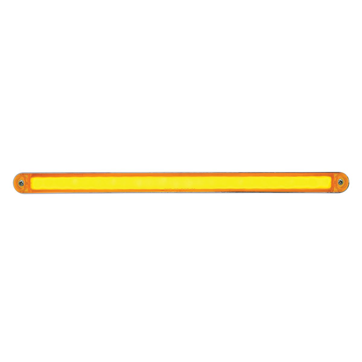 24 LED Dual Function 12" GloLight Bar With Bezel - Amber LED/Amber Lens