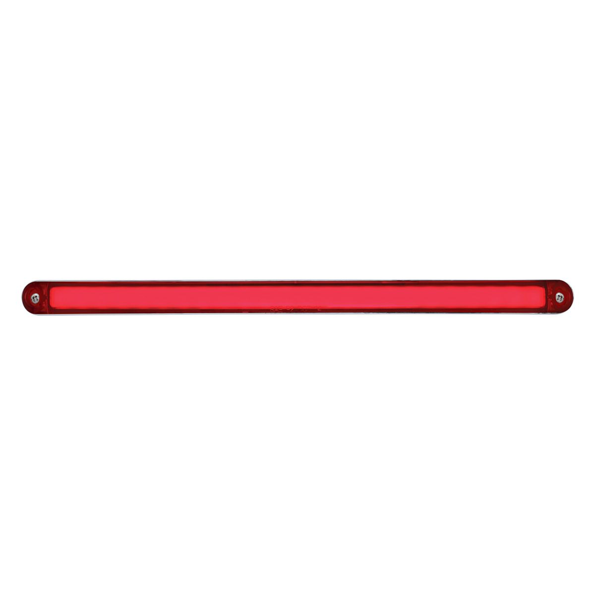 24 LED Dual Function 12" GloLight Bar With Bezel - Red LED/Red Lens